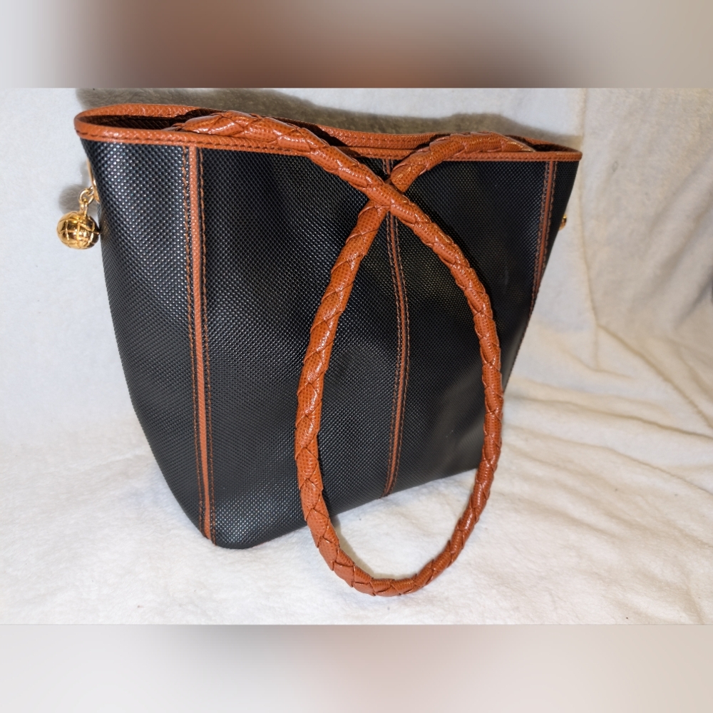 Vintage Bottega Veneta Marco Polo Crossbody Tote With Authenticity Certificate